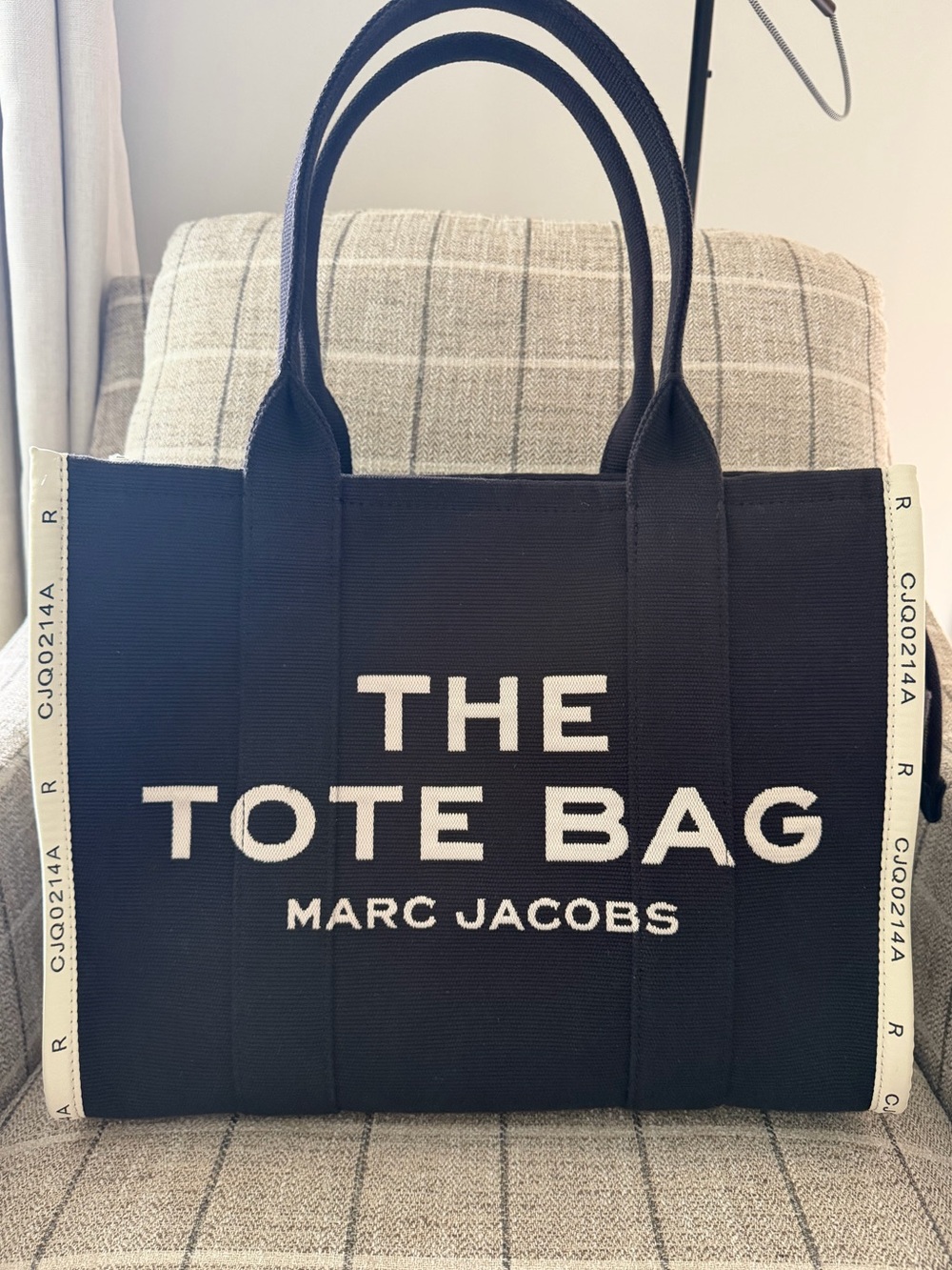 Marc Jacobs Large Jacquard The Tote Bag Black